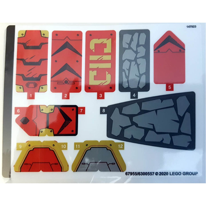LEGO LEGO Sticker Sheet for Set 71720 (67955)
