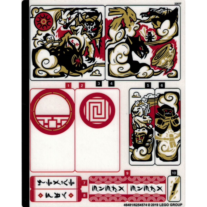 LEGO Sticker Sheet for Set 70670 (46481)