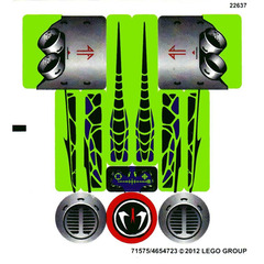 LEGO Sticker Sheet for Set 9443 (71575)