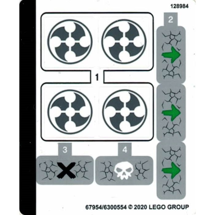 LEGO Sticker Sheet for Set 71719 (67954)