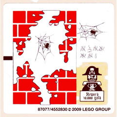 LEGO Sticker Sheet for Set 6242 (Red Masonry Version) (87077)