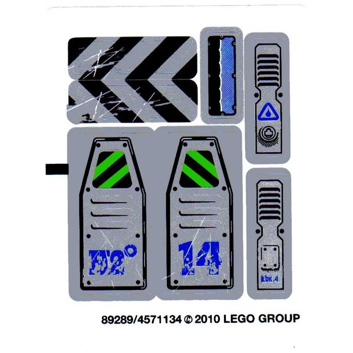 LEGO Sticker Sheet for Set 8189 (89289)