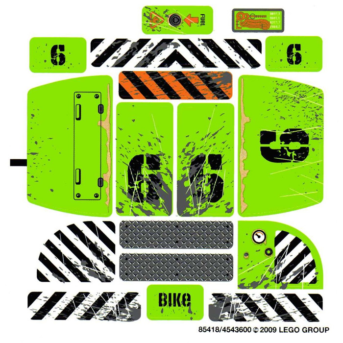 LEGO Sticker Sheet for Set 8961 (85418)