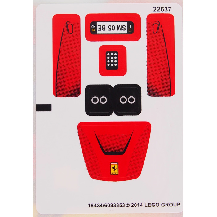 LEGO Sticker Sheet for Set 40191 (18434)