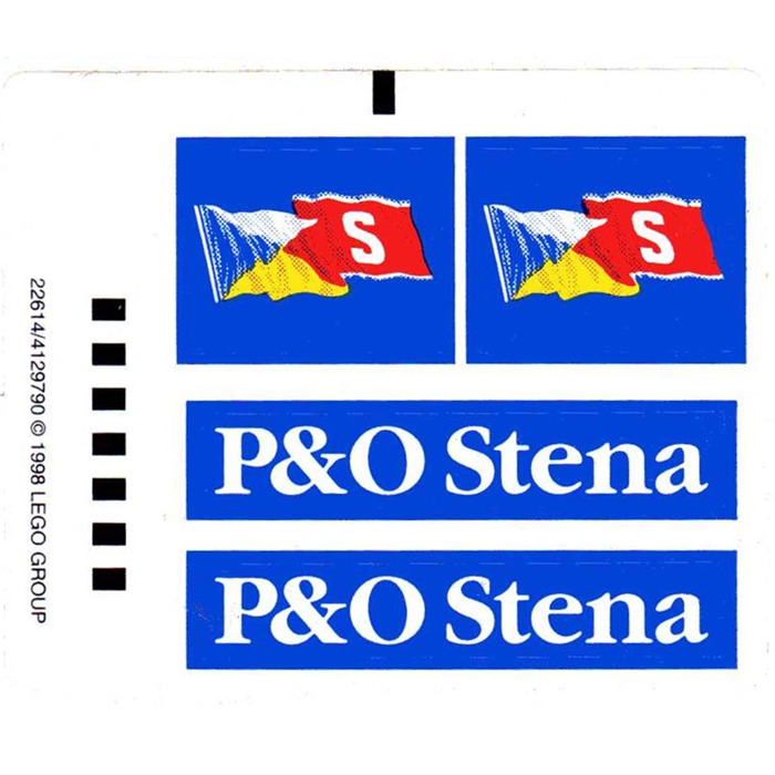 LEGO Sticker Sheet for Set 1054 (22614)