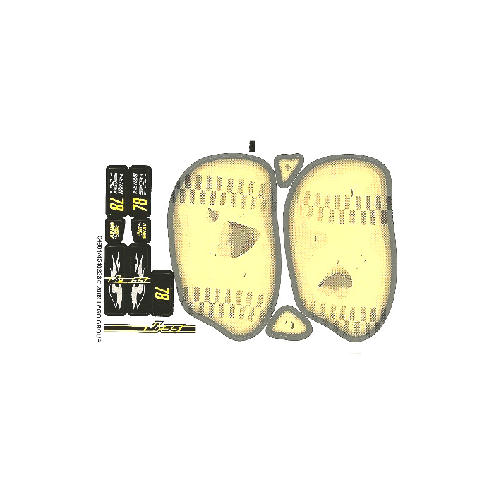 LEGO Sticker Sheet for Set 8126 (64981)