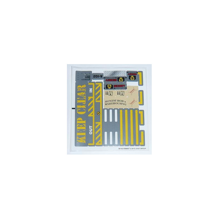LEGO Sticker Sheet for Set 8199 (88163)