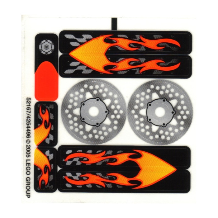 LEGO Sticker Sheet for Set 8645 (52167)