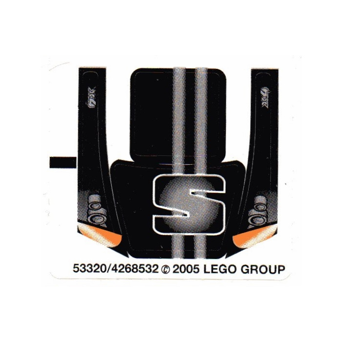 LEGO White Sticker Sheet for Set 8658 (53320)