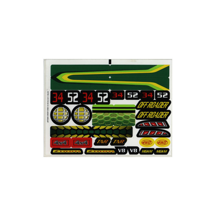 LEGO Sticker Sheet for Set 4589 (43781)