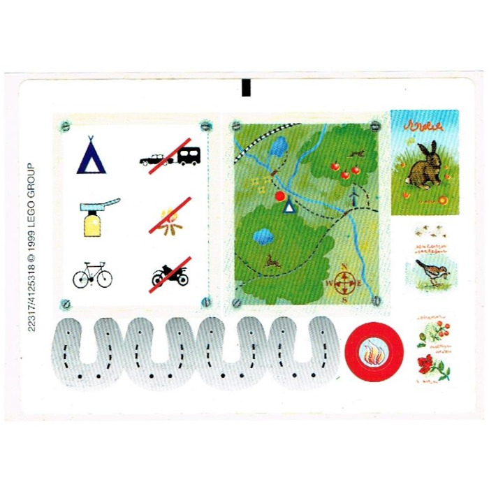 LEGO Sticker Sheet for Set 3143 (22317)