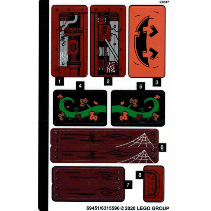 LEGO Sticker Sheet for Set 40423 (69451)