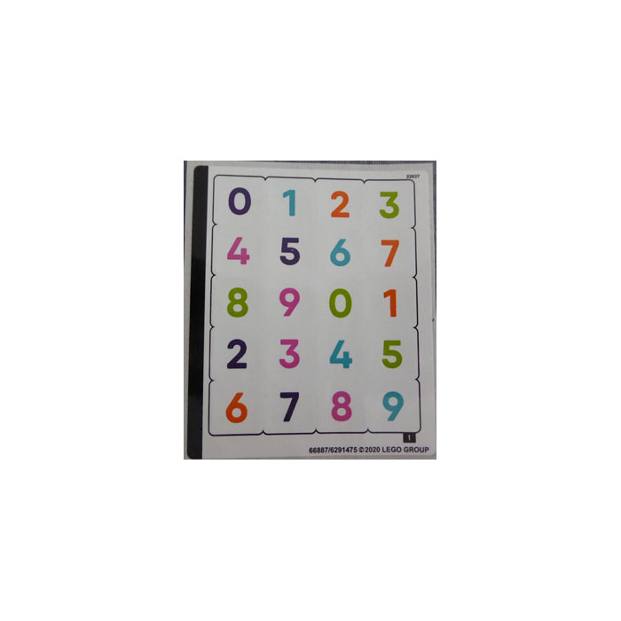 LEGO Sticker Sheet for Set 40382 (66887)