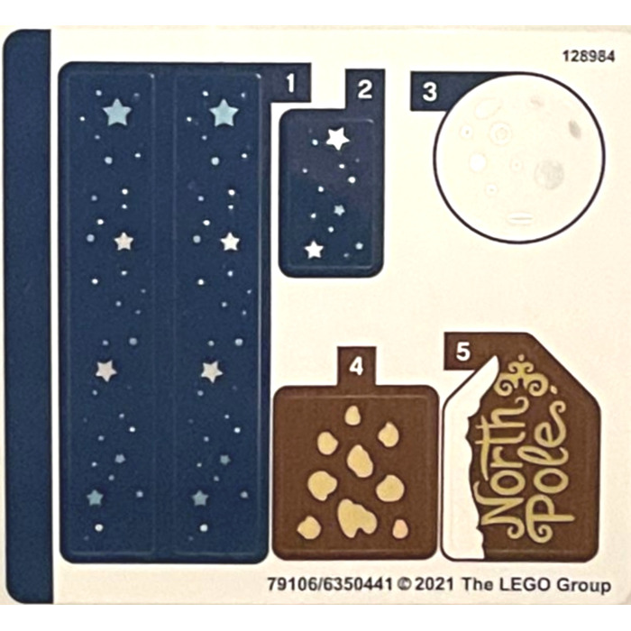 LEGO Sticker Sheet for Set 40484