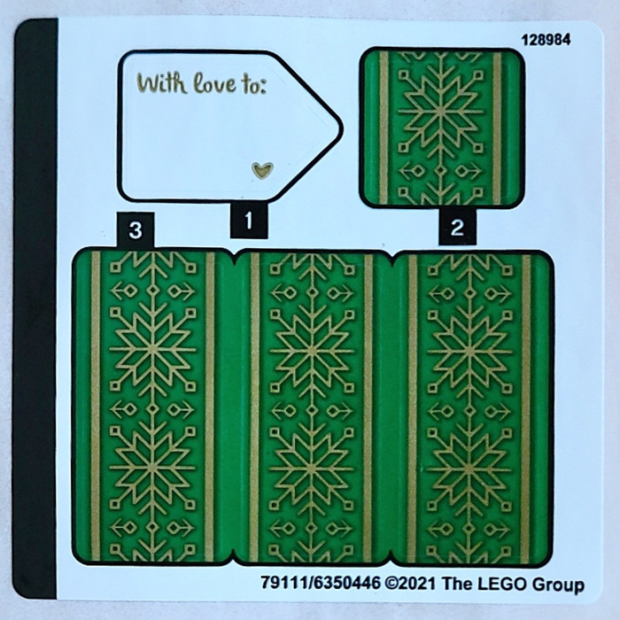LEGO Sticker Sheet for Set 40494 (79111)