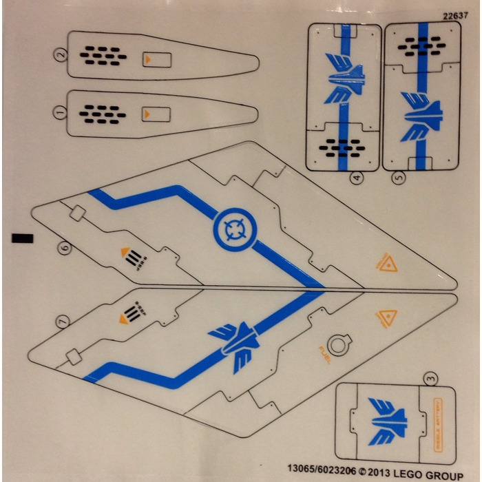 LEGO Sticker Sheet for Set 70701 (13065)