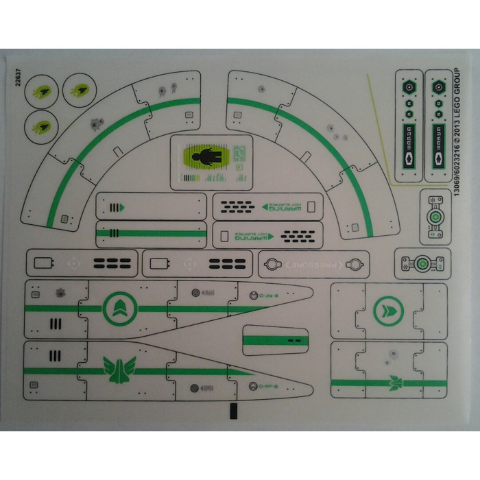 LEGO Sticker Sheet for Set 70704 (13069)