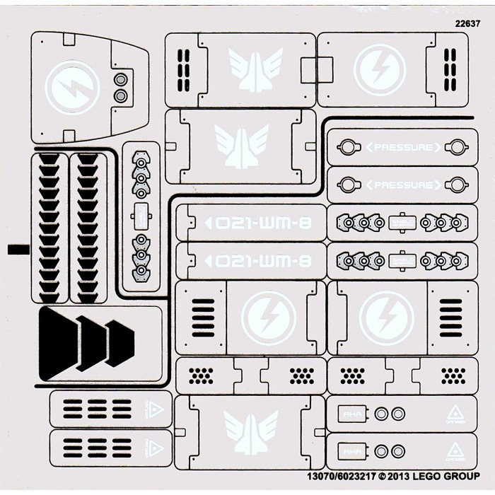 LEGO Sticker Sheet for Set 70705 (13070)