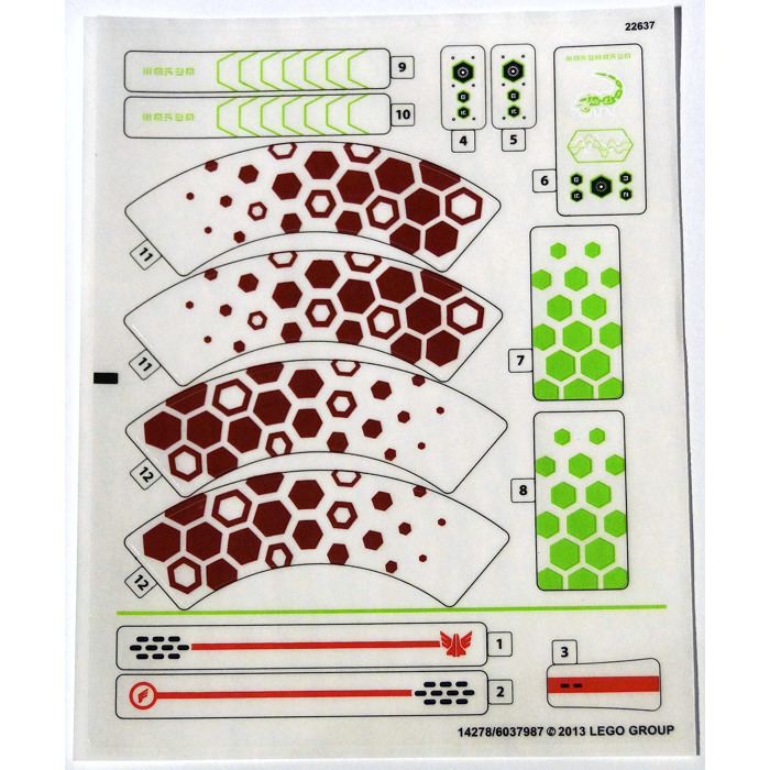 LEGO Sticker Sheet for Set 70708 (14278)