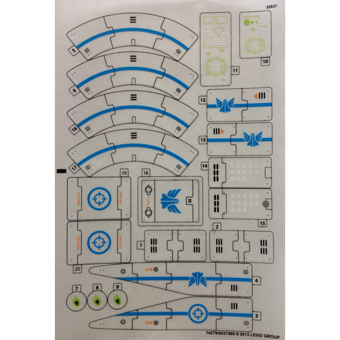 LEGO Sticker Sheet for Set 70709 (14279)