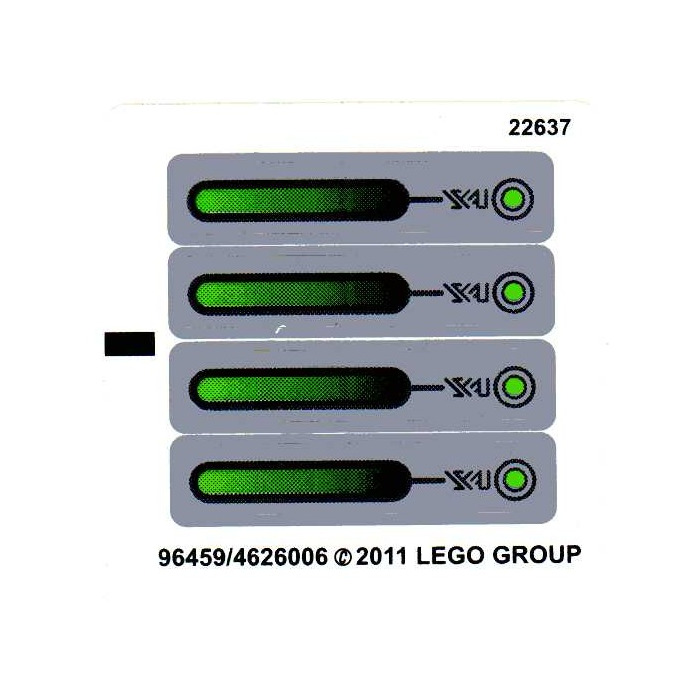 LEGO Sticker Sheet for Set 7067 (96459)
