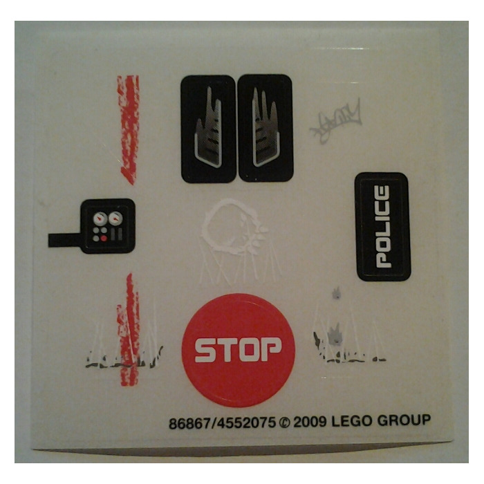 LEGO Sticker Sheet for Set 5970 (86867)
