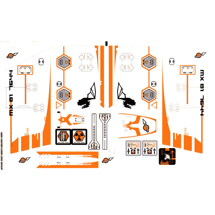 LEGO Sticker Sheet for Set 7644 (63091)
