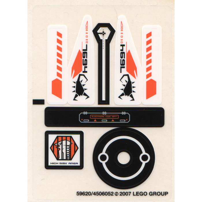 LEGO Sticker Sheet for Set 7694 (59620)