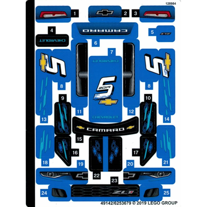 LEGO Sticker Sheet Nr.1 for Set 75891 (49142)