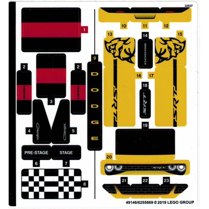 LEGO Sticker Sheet for Set 75893 (49146)