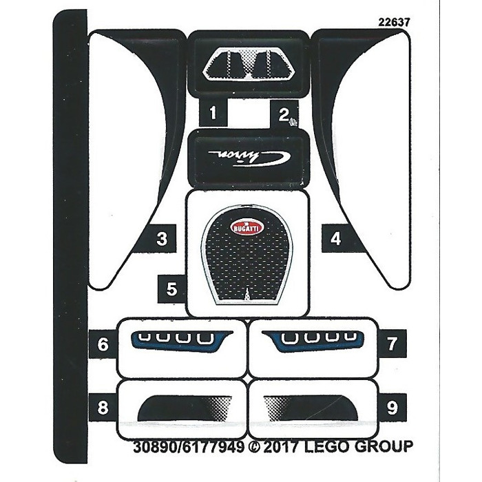 LEGO Sticker Sheet for Set 75878 (30890)