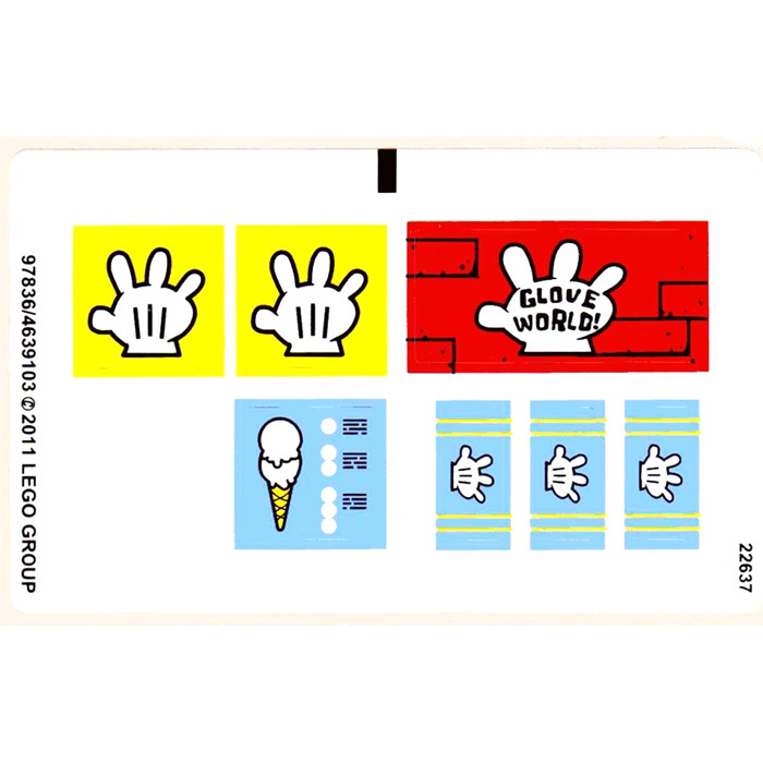 LEGO Sticker Sheet for Set 3816 (97836)