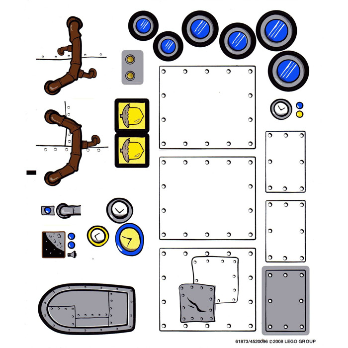 LEGO Sticker Sheet for Set 3831 (61873)