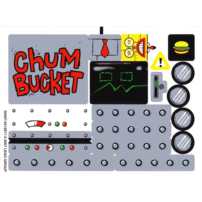 LEGO Sticker Sheet for Set 4981 (60497)