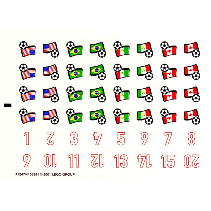 LEGO Sticker Sheet for Set 3416 (41247)