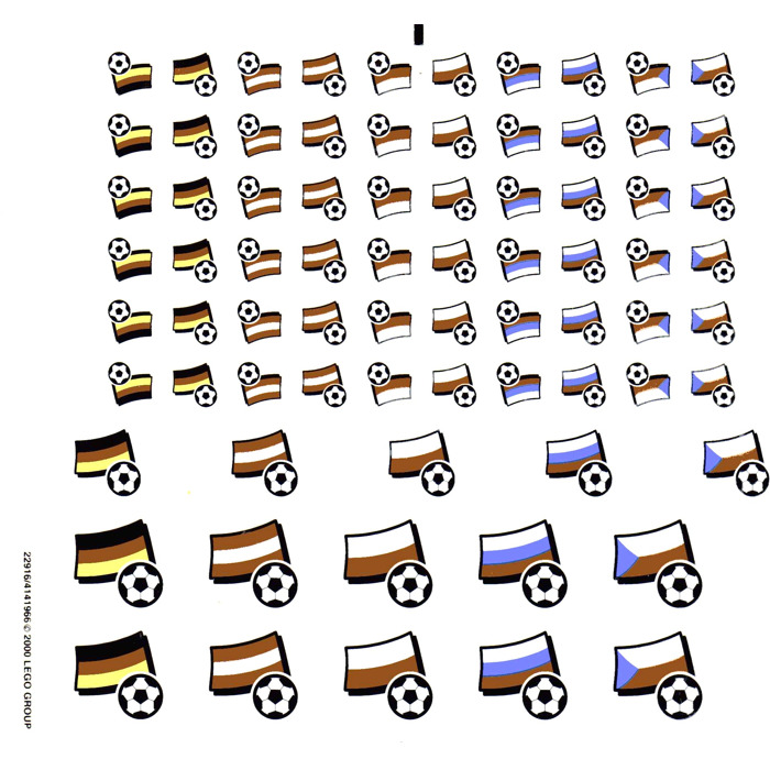 LEGO Sticker Sheet for Set 3404 (22916)