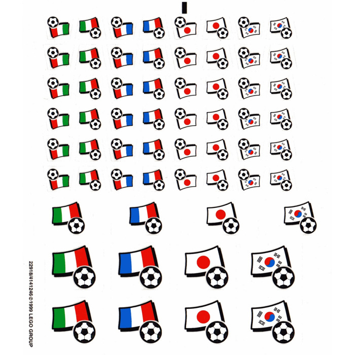 LEGO Transparent Sticker Sheet for Set 3406 (22918)