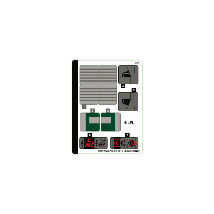 LEGO Sticker Sheet for Set 75243 (50112)