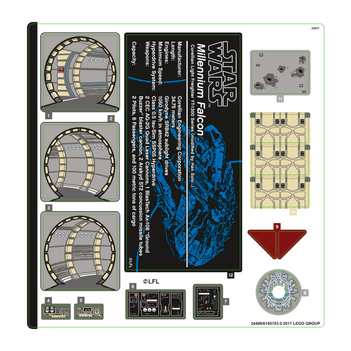 LEGO Sticker Sheet for Set 75192 (34499)