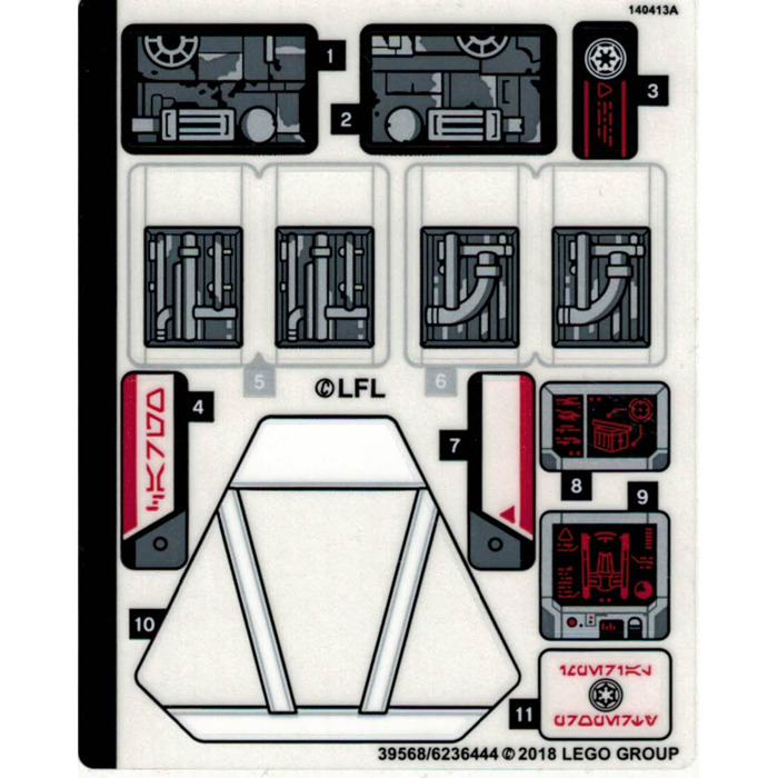 LEGO Sticker Sheet for Set 75219 (39568)