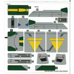 LEGO Sticker Sheet for Set 75150 (26810 / 26811)