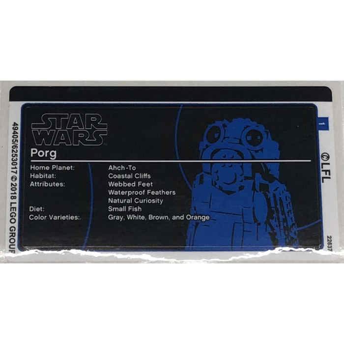 LEGO Sticker Sheet for Set 75230 (49405)