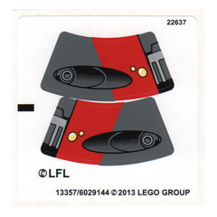 LEGO Sticker Sheet for Set 75001 (13357)
