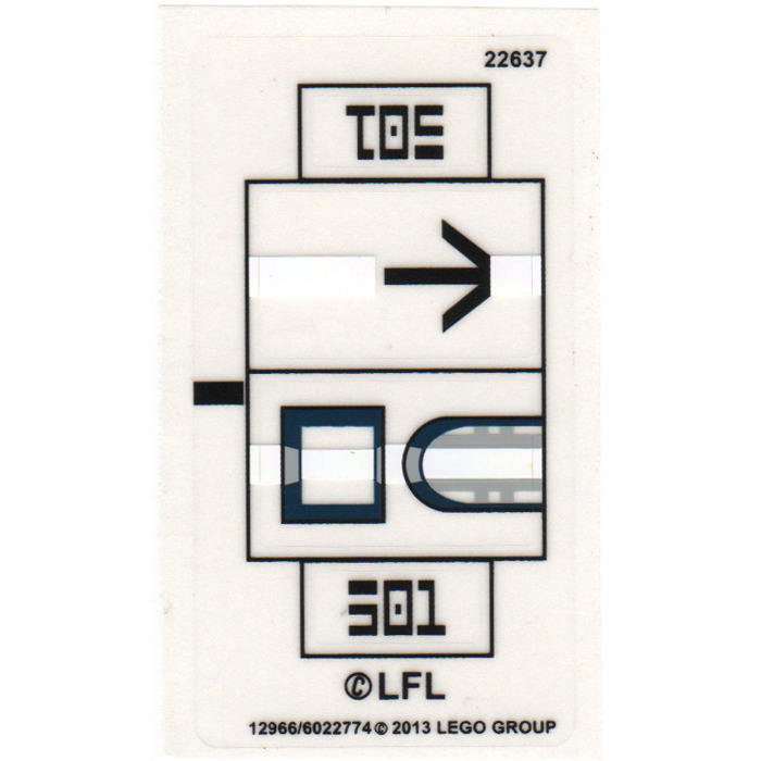 LEGO Sticker Sheet for Set 75002 (12966)