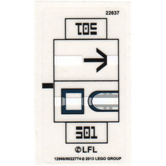 LEGO Sticker Sheet for Set 75002 (12966)