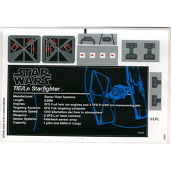 LEGO White Sticker Sheet for Set 75095 (20028)