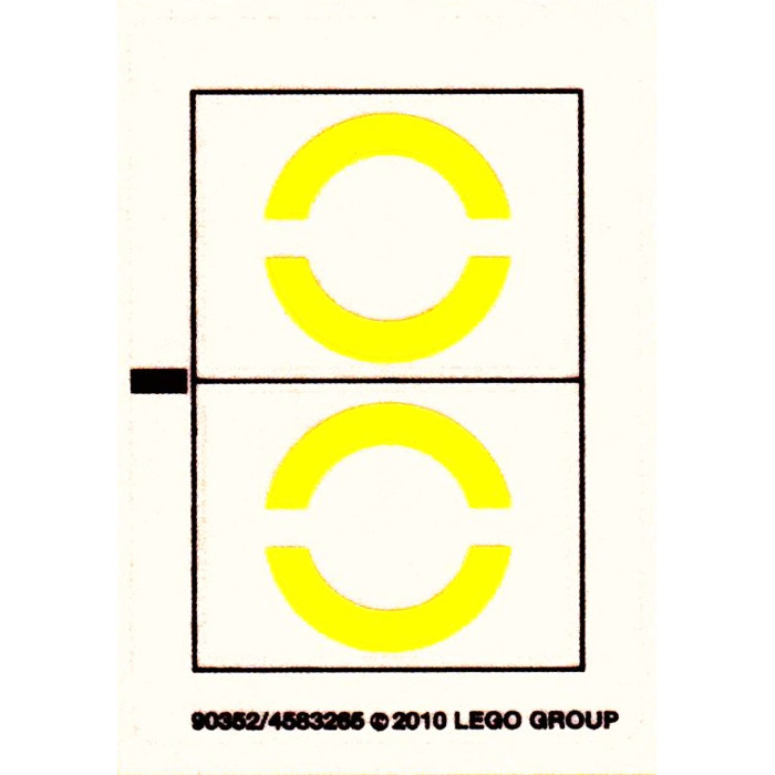 LEGO Transparent Sticker Sheet for Set 8098 (90352)