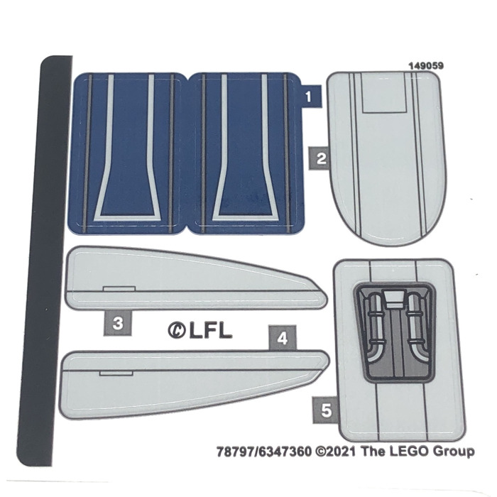 LEGO Sticker Sheet for Set 75316 (78797)