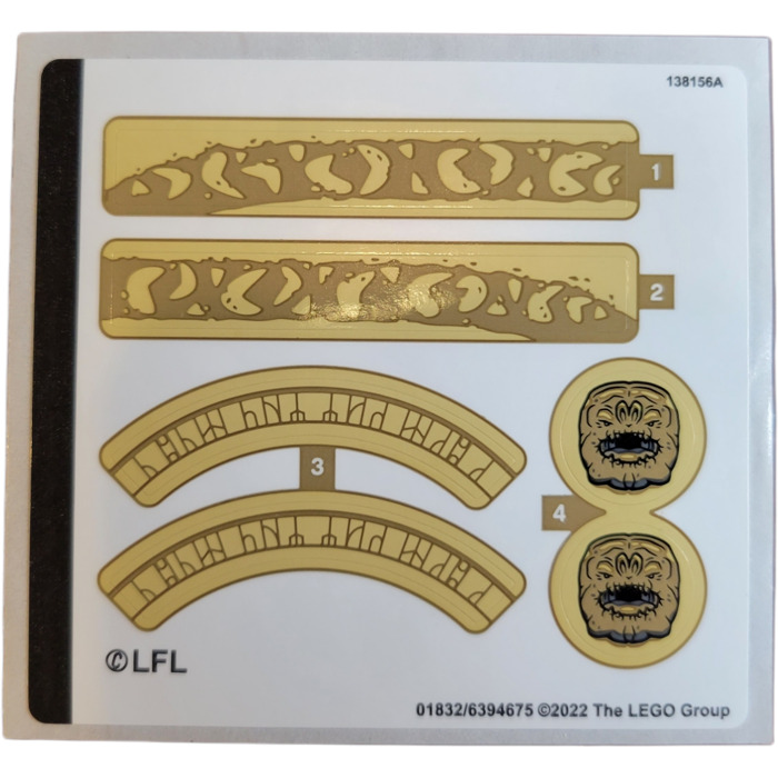 LEGO Sticker Sheet for Set 75326