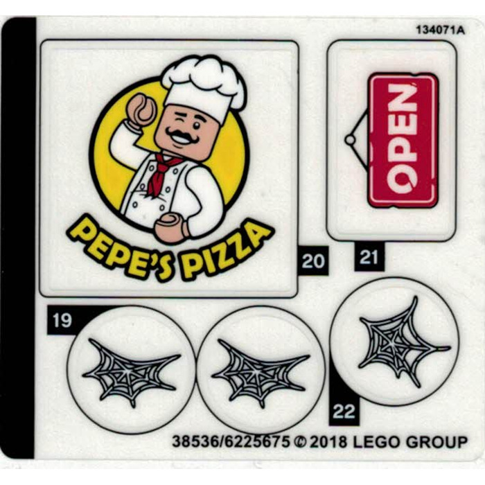 LEGO Sticker Sheet for Set 76108 (38536)